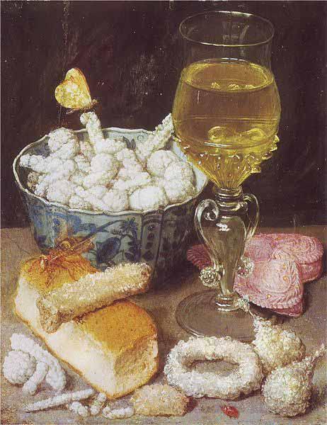 Georg Flegel Stilleben mit Brot und Zuckerwerk France oil painting art